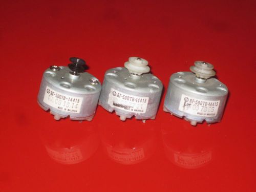 LOT of  3 Mabuchi RF-500TB-14415 DC motors