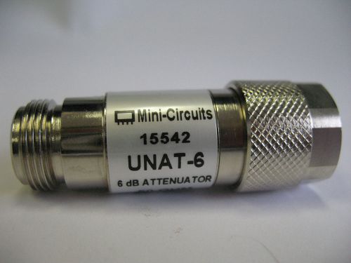 6dB MINI-CIRCUITS ATTENUATOR N-Type MALE-FEMALE 50 OHM 1 WATT 6 GHz