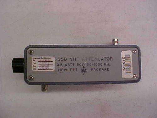 hewlett packard hp 355d vhf attenuator 0.5watt 50ohm dc-1000mhz test equip T21