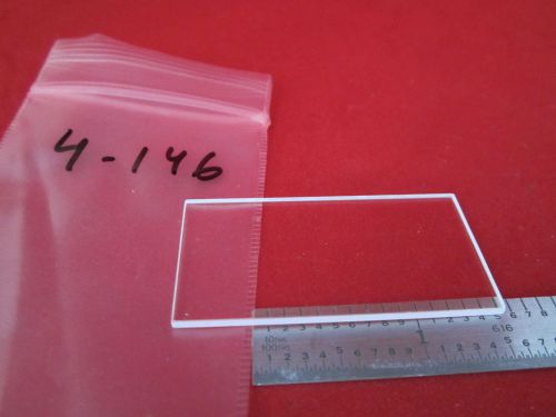 OPTICAL LENS OR WINDOW RECTANGLE LASER OPTICS 1&#034;X2&#034; #4-146 BIN#4