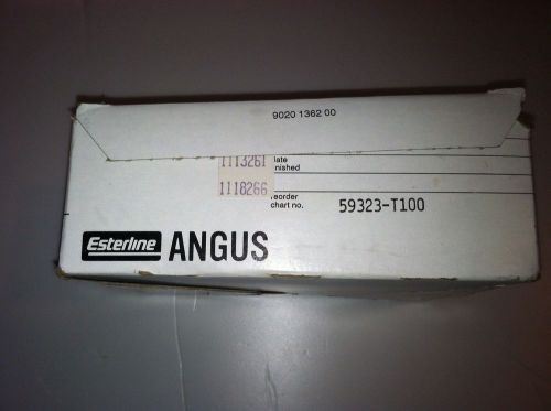 Paper esterline angus fan-fold chart # 59323-t100 for sale