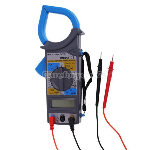 Digital LCD Clamp Multimeter DMM Voltmeter DM6266 AC DC Electronic Meter Testetr