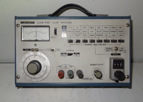 DIGITAL LCR METER / LEADER LCR 740 / COMPTEUR LCR NUMERIQUE