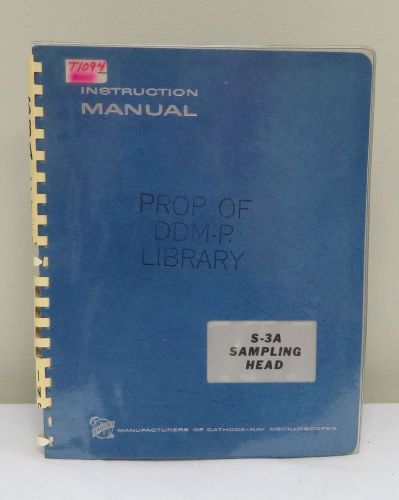 Tektronix S-3A Sampling Head Instruction Manual