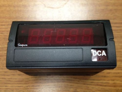 SIMPSON ELECTRIC F45-1/100MV/150DCA, Digital Panel Meter, DAC Current