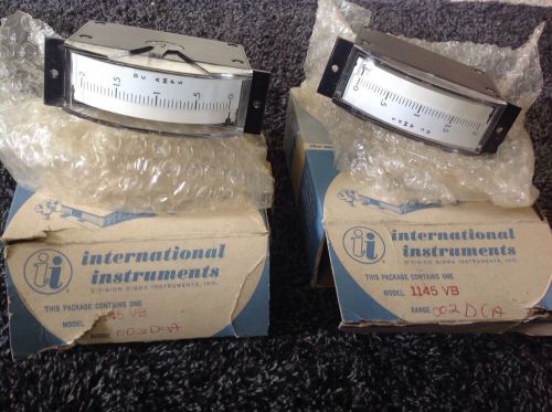 International Instruments Meter 1145VB Range 002 DCA PAIR NOS New Old Stock