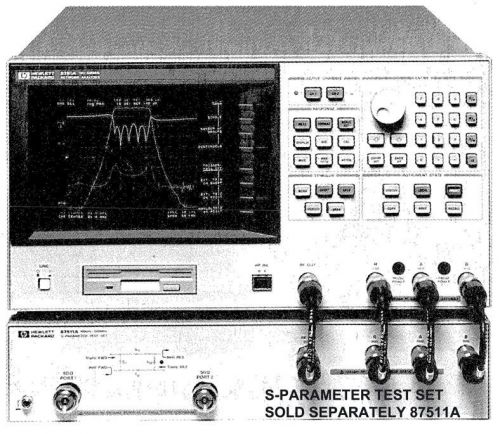 Hp/agilent 8751a/001/002 network analyzer baseband if and rf 5 hz-500 mhz for sale