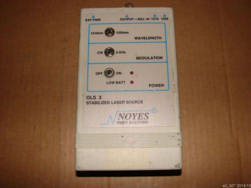 NOYES OLS3-3 FC Stabilized FIBER Laser Source 1310nm 1550nm  2 kHz or CW