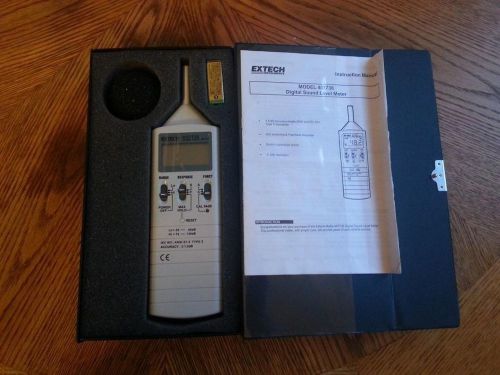 EXTECH 407736 Digital Sound Level Meter 1.5 dB Accuracy Decibel - BRAND NEW