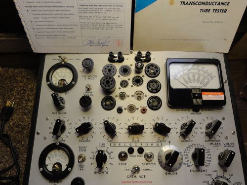 Tube tester HICKOK 539c calibrated includes amplitrex cal tubes 6l6 6550 5u4