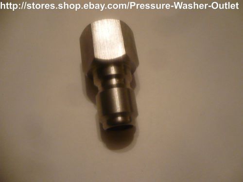 Quick Disconnect Plug -3/8&#034; F NPT x 3/8 &#034; Plug - Stainless 5500psi  8.707-144.0