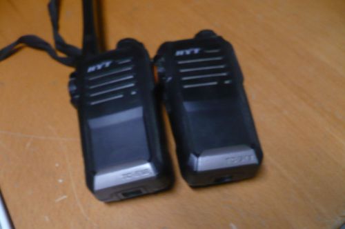 lot of 2 HYT TC-518V VHF 136-174Mhz 16Ch 5W Narrow Two Way Radio read ad