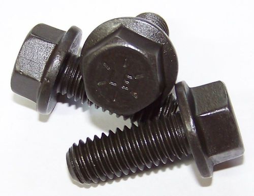 25 Qty-GR8 Flange Bolt Black 1/2-13X1-1/4(17566)