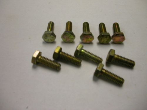 Hex Head Cap Screw Bolt 1/4-20 x 3/4&#034;  (Pkg of 10),Gr 8, Steel, Zinc