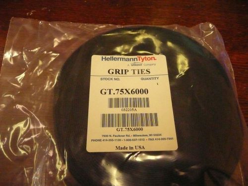 Hellermann tyton gt.75x6000 grip tie roll, 600.0&#034;x.75&#034;, for sale