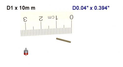 12 pcs of n52 neodymium cylinder magnets d1 x 10mm for sale