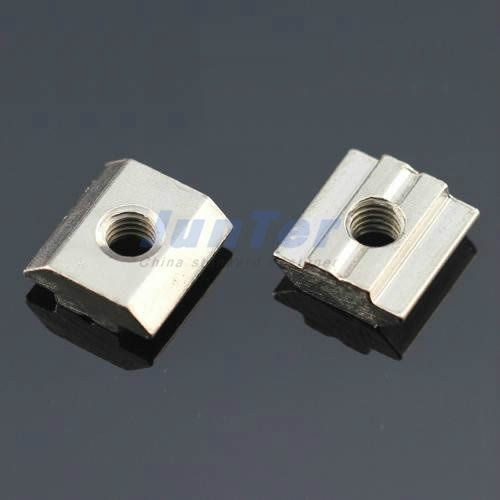 M3 m4 m5 m6 t sliding nut block slot 6 zinc plated carbon steel for 20 series for sale