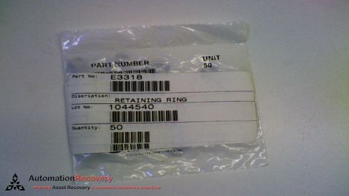 BARNES E3318 *PACK OF 50* RETAINING RINGS, NEW