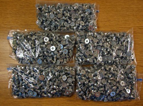 1000 pcs. 1/4&#034;-20 x 3/8&#034; Machine Screws, Phillips, Flat Head, Stainless Steel