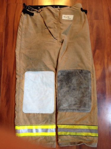 Firefighter PBI Gold Bunker/Turn Out Gear Globe Pants DCFD 40W x 30L 2004 GUC