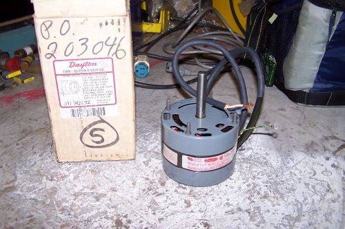 New dayton 1/11 hp fan blower motor 115 vac 1500/3 speed rpm 1/2&#034; dia model 4m22 for sale