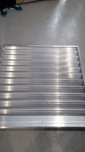 Dayton drainable louver, fixed, 47 1/2 h, alum. (kk0) for sale