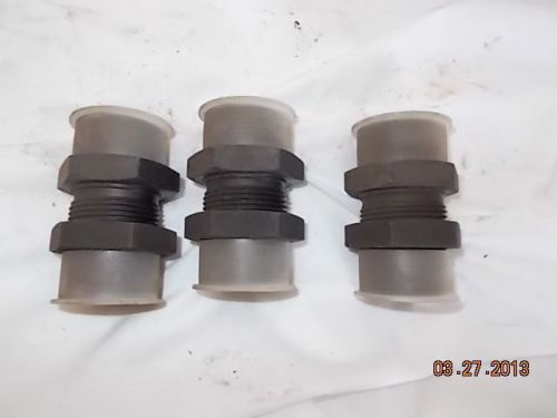 Three PARKER 16 wlo-wlnl-s O-ring face seal Male Bulkhead Hydraulic Fitting IH