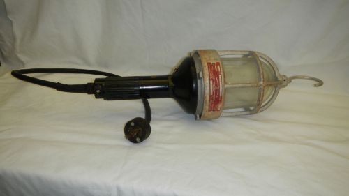 Vintage Hazardous Location DropLight - Crouse Hinds - WORKS