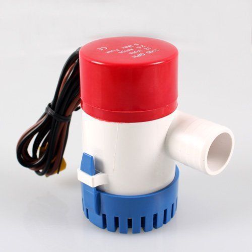 12V Submersible Fishing Boat Bilge Water Pump 1100 GPH with Retail Box and Manua