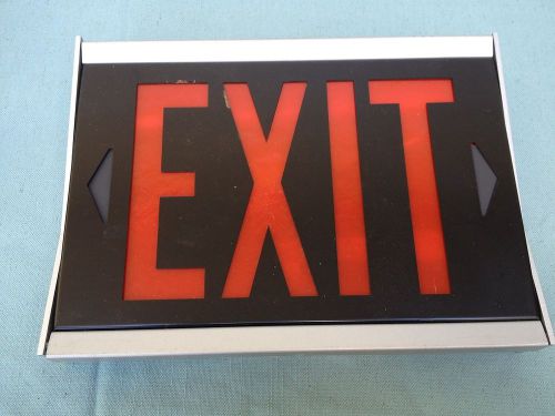 New lithonia emergency systems metal exit light sign as1r 120 f2as/f2ap bulbs for sale