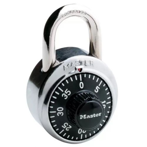 TWO MASTER LOCKS BLOCK GUARD KEYLESS PADLOCK W/ INSTRUCTION &amp; COMBINATION SHEET