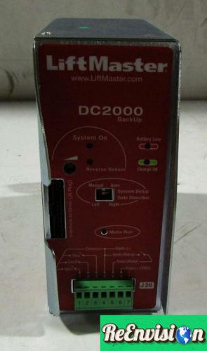 LIFTMASTER DC2000 BACK-UP UNIT FOR COMMERCIAL VEHICLE GATE OPENER CONTROLLER