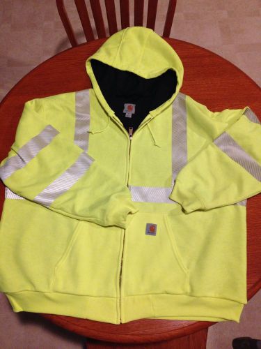 Carhartt Insulated Level III Reflecvive Sweat Shirt 2xl , XXL Saftey Work Wear