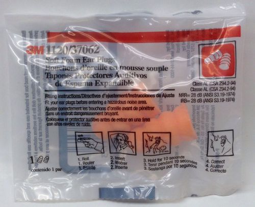 3M™ 37062 Disposable Earplugs, (10 Pairs)