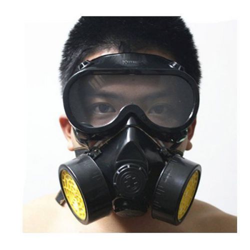 Gas mask filter respirator goggles paint chemical industrial safety anti dust for sale