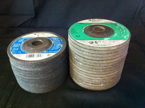 LOT 29 grinding disk wheel 5&#034; x 1/4&#034; x 7/8&#034; Masonry &amp; Non-ferrous Metals