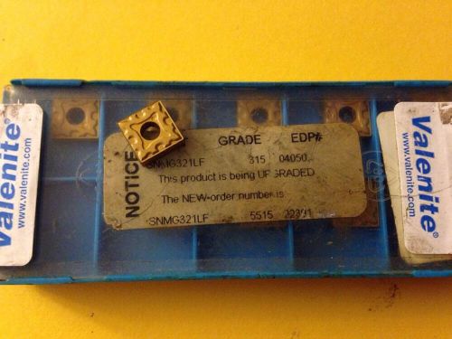 VALENITE CARBIDE INSERTS (QTY10) SNMG 321LF SV315