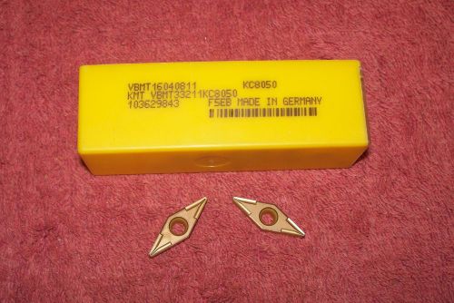 KENNAMETAL    CARBIDE INSERTS   VBMT 332 11    GRADE  KC8050    PACK of 10