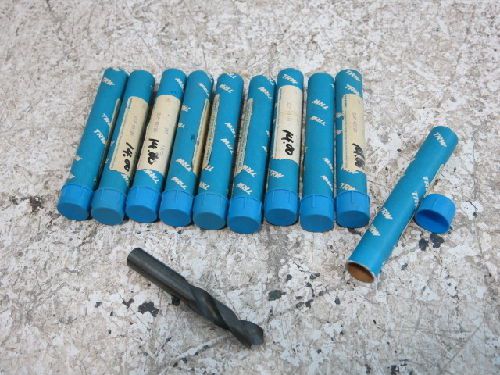 10 CHICAGO-LATROBE 48538 19/32&#034; STRAIGHT SHANK HSS DRILLS