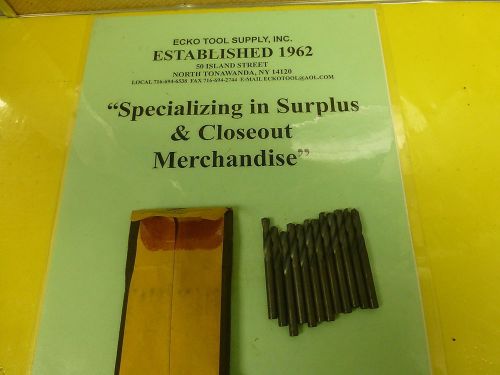 SCREW MACHINE DRILL #9 (.1960&#034;) HIGH SPEED 135 SPLIT PT BLACK OX NEW 12PCS $3.00