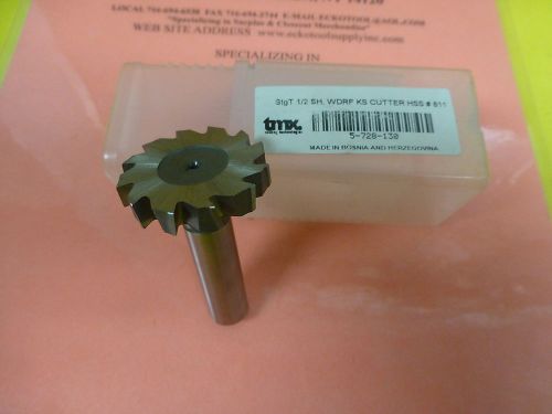 WOODRUFF KEYSEAT CUTTER 1-3/8&#034;DIAx1/4&#034; WIDE HIGH SPEED STAGGERED TTH NEW$16.40