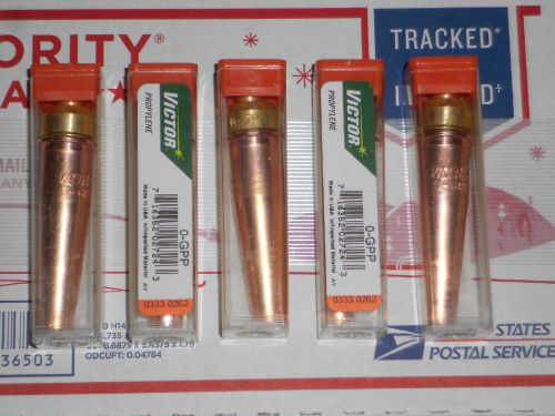 5 VICTOR PROPYLENE TORCH TIPS 0-GPP