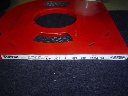 STARRETT DURATEC SFB BAND SAW BLADE 100&#039; COIL 3/8&#034; 18 TPI NEW