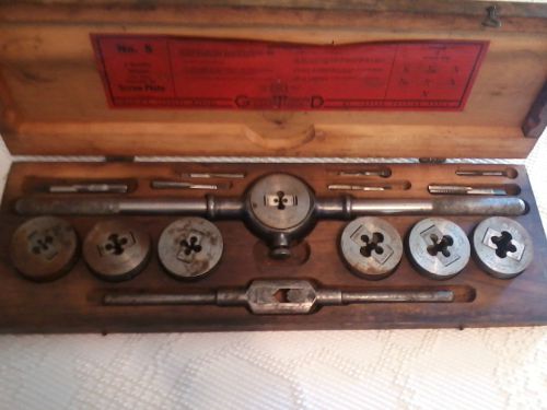 LITTLE GIANT GTD SCREW PLATE #5 VINTAGE TAP AND DIE SET