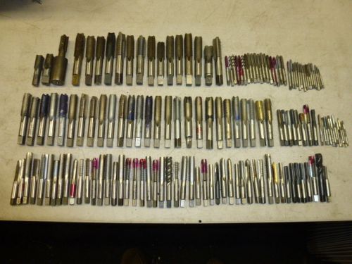 LOT of (150) ASSORTED THREADING TAPS, RANGE 0-80 to 3/4&#034;-16, MANY UNUSED!