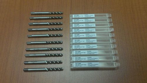 10 Pcs M4x0.7mm, HSS Spiral Flute Taps Metric, ANSI, Ground, #2012-0006x10