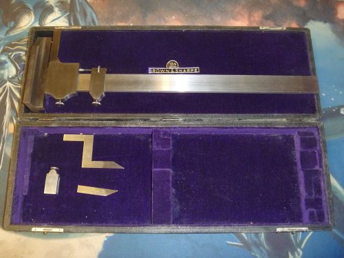 Browne &amp; Sharpe 12&#034; Height Gauge 585-c w/ Box BRAND NEW, MINT, UNUSED