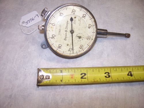 Dial indicator, vintage 0 - 1&#034; brown &amp; sharpe no. 7282-10 dial indicator, usa for sale