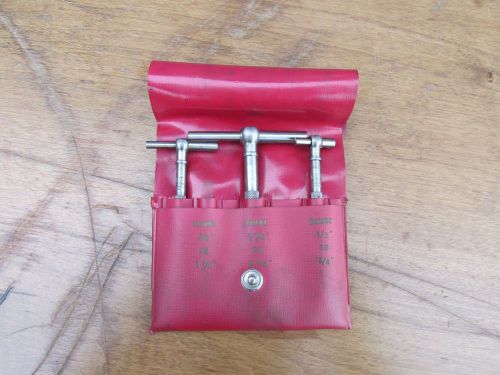 OLDAK Telescoping Gage Set 3 Pc. No.88-3,1/2&#039;&#039; - 2-1/8&#039;&#039; Range Made In England