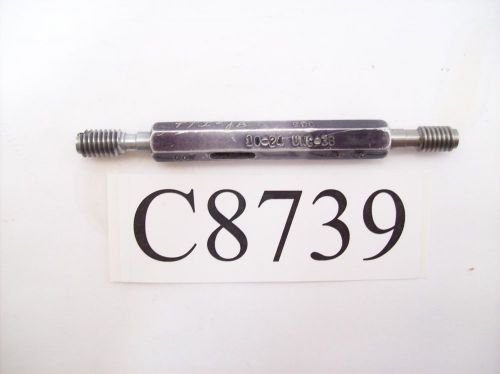 10-24 UNC-3B THREAD PLUG GAGE GO PD .2170 NO GO PD .2190 LOT C8739